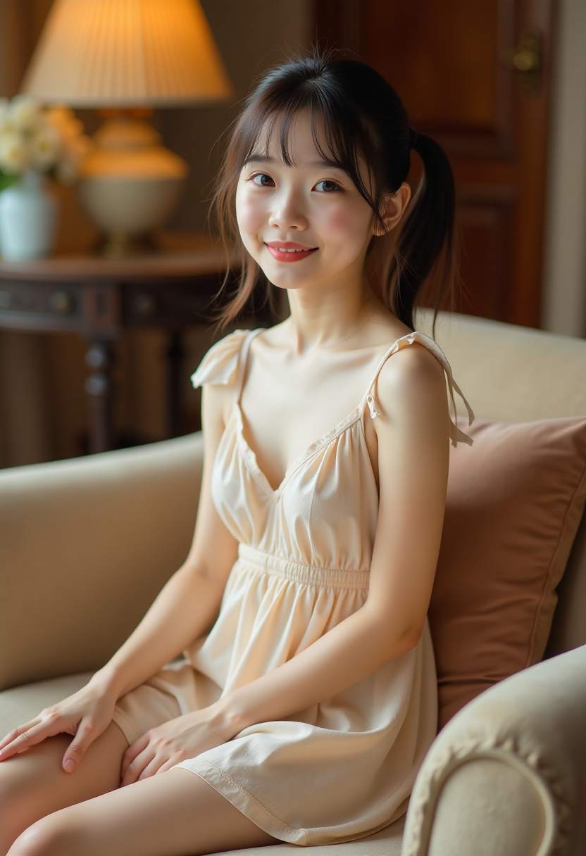 月台对面的她